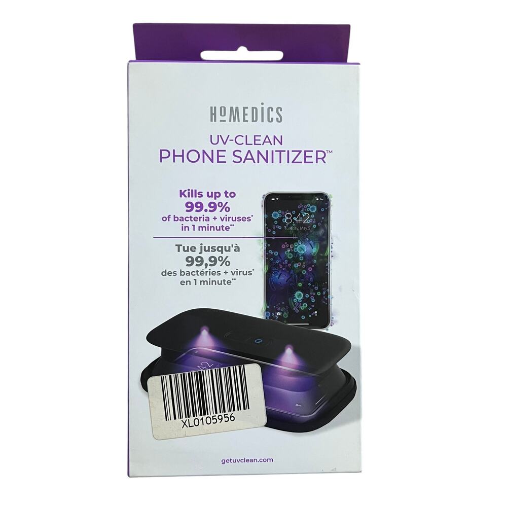 HoMedics UV-Clean Phone Sanitizer Kills up to 99.9% Bacteria + Viruses